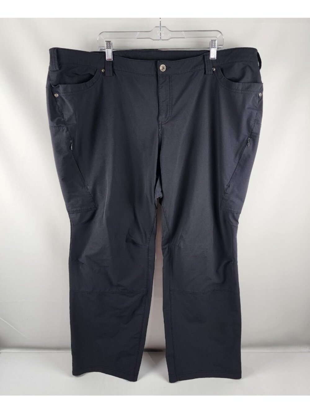 Duluth Trading Pants Women 26Wx31 Black Flexpedition Water Repellent Boot Pant